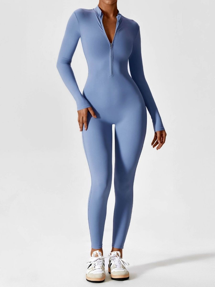 Elira - Lange Mouwen Rits Jumpsuit