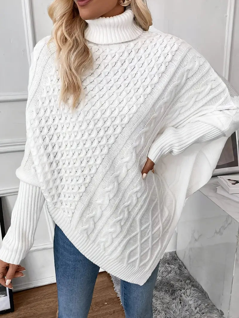 LuxeLayer knitwear poncho