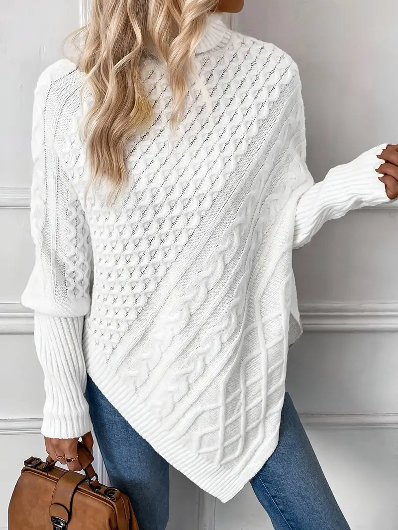 LuxeLayer knitwear poncho