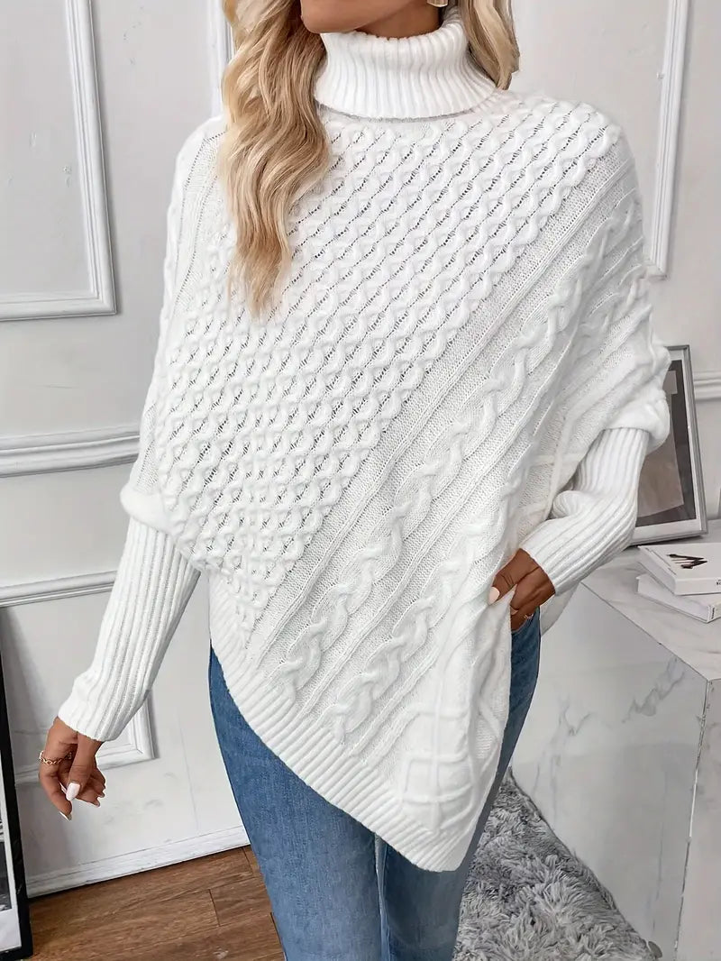 LuxeLayer knitwear poncho