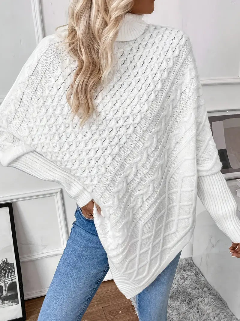 LuxeLayer knitwear poncho